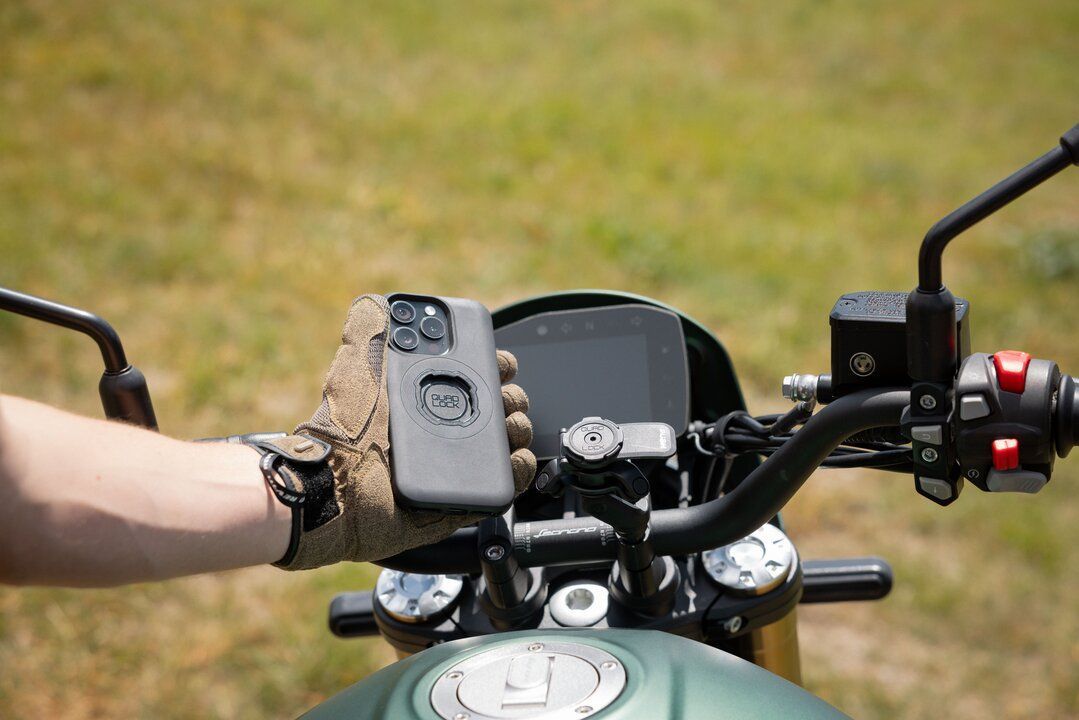 Quad Lock's NEW Handlebar Clamp Motorcycle Mount - Quad Lock
