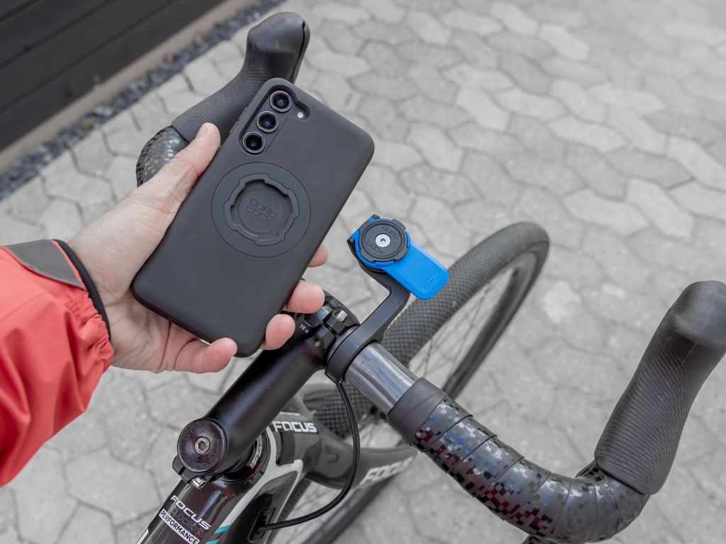Soporte para smartphone en el manillar de la bicicleta Quad Lock - Soportes  para smartphones - Asas y empuñaduras - Motos y scooters