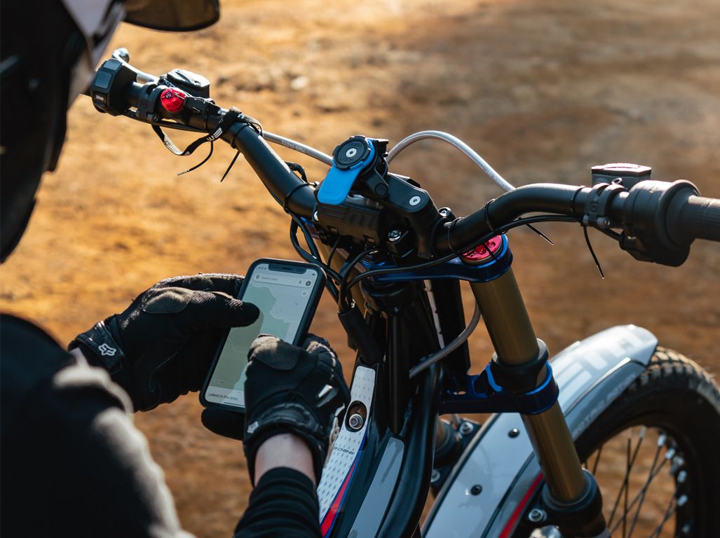 Soporte para teléfono Quad Lock Out Frente Motocicleta Bicicleta Montaña  Ciclismo Titular