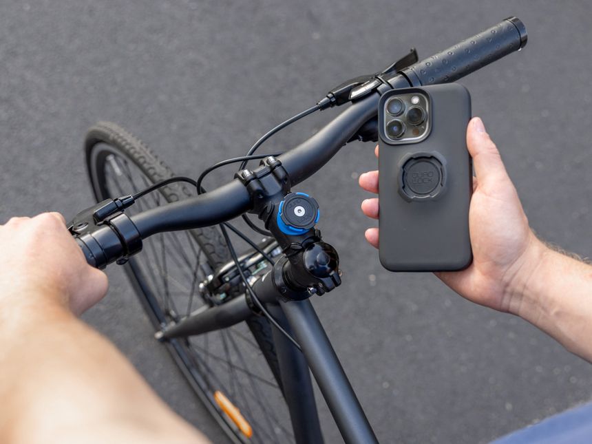 Quad Lock Soporte Frontal Exterior Pro para Bici para teléfonos iPhone y  Samsung Galaxy : : Deportes y aire libre