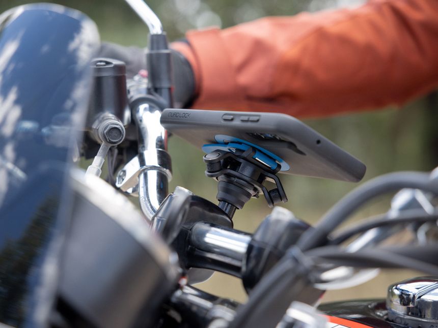 Quad Lock Motorcycle Bike Phone Holder Shock Absorber Phone Bracket  Vibration Damper Self Lock Anti-shake MTB Handlebar Holder - AliExpress