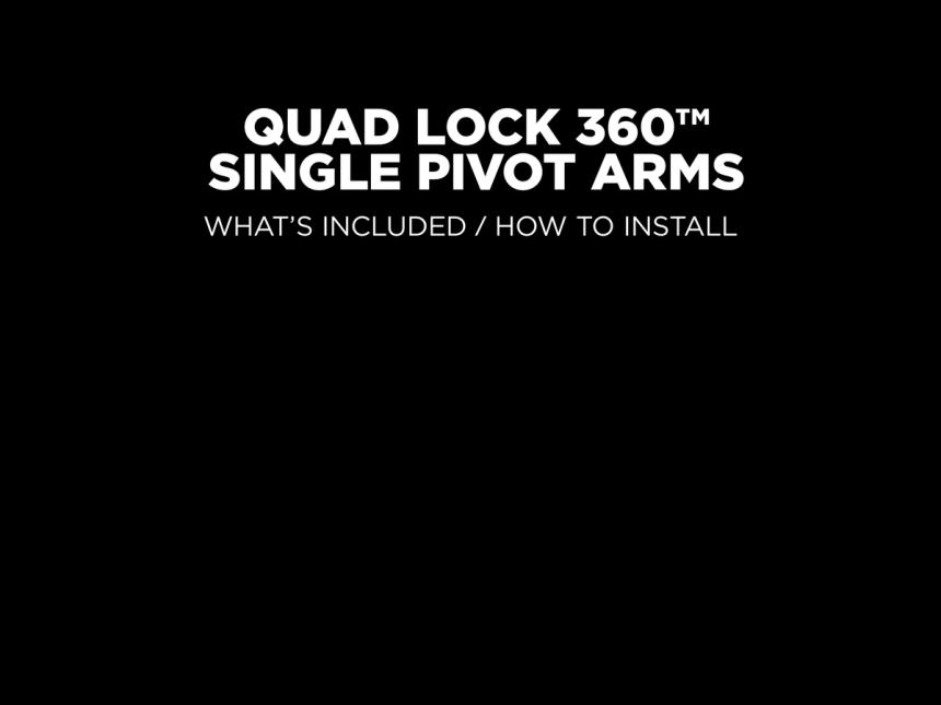 Quad Lock 360 Arm - Dual Pivot - Quad Lock® USA - Official Store