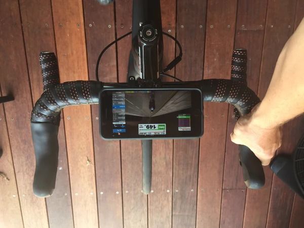 Indoor Cycle training using Zwift iOS and Quad Lock - Quad Lock