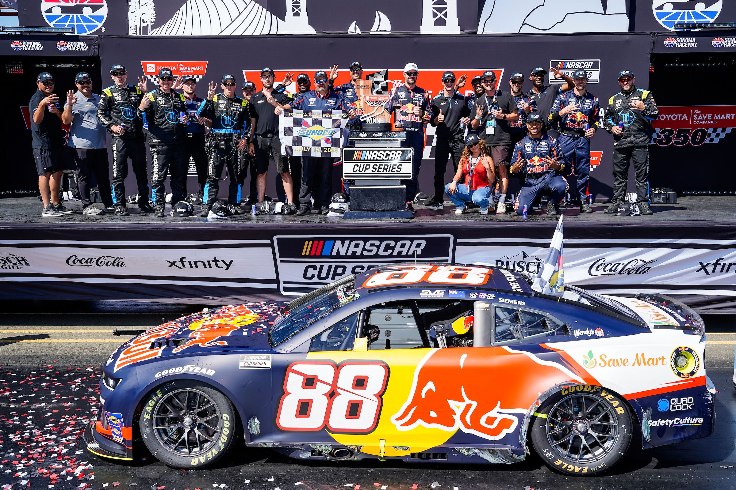 Shane van Gisbergen Dominates NASCAR Weekend at Sonoma with Quad