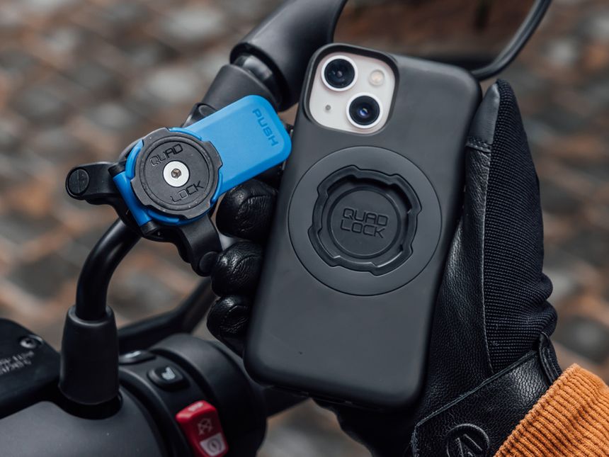 Coque Quad Lock IPhone 14 Pro Max - Support Téléphone Moto / GPS