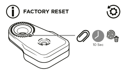 Bike Alarm & Finder reset button location