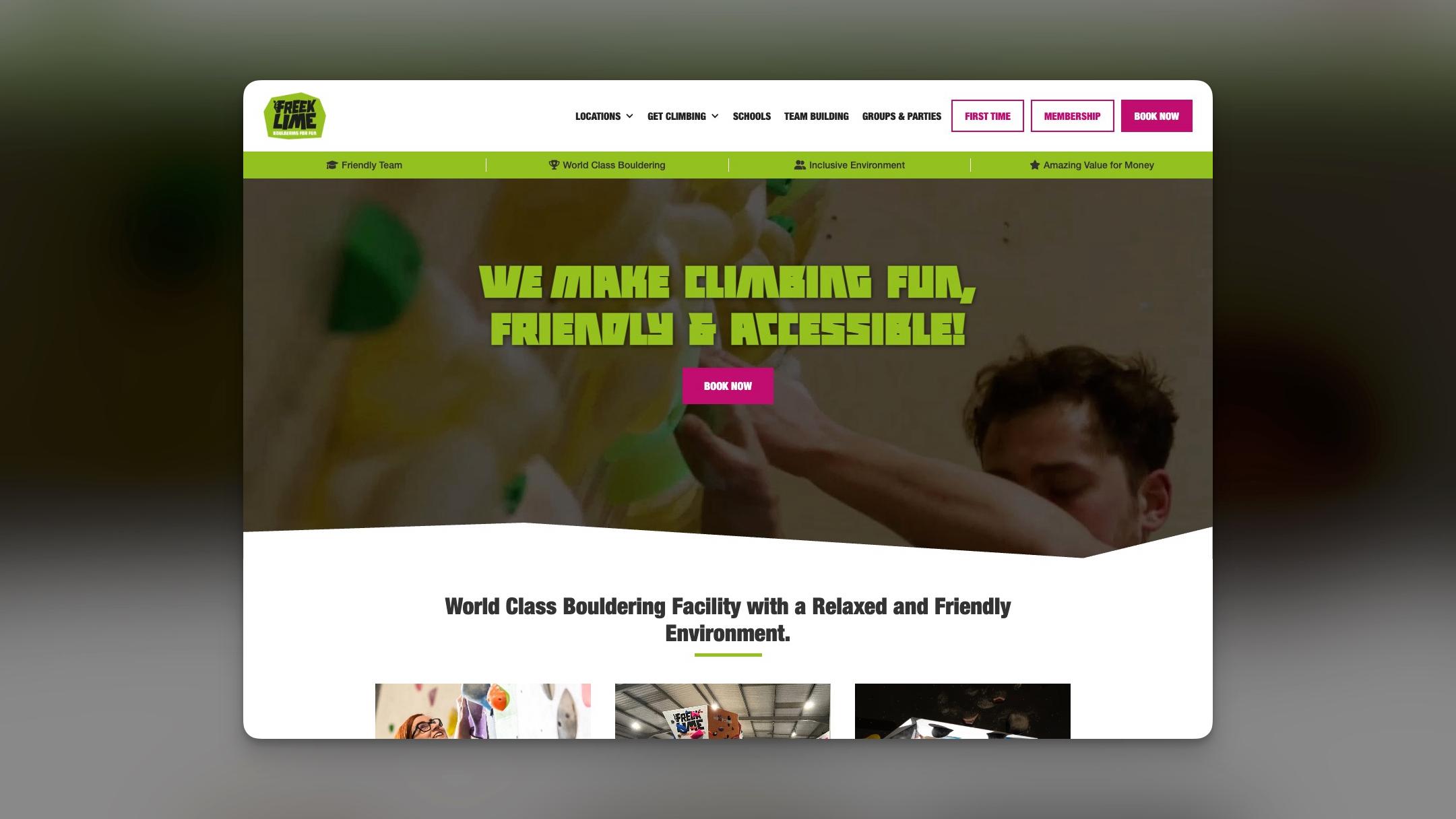 Freeklime's old homepage