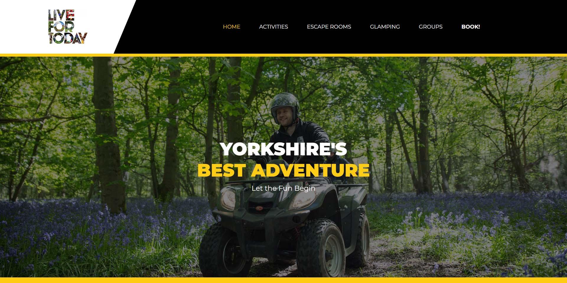Live For Today's old homepage