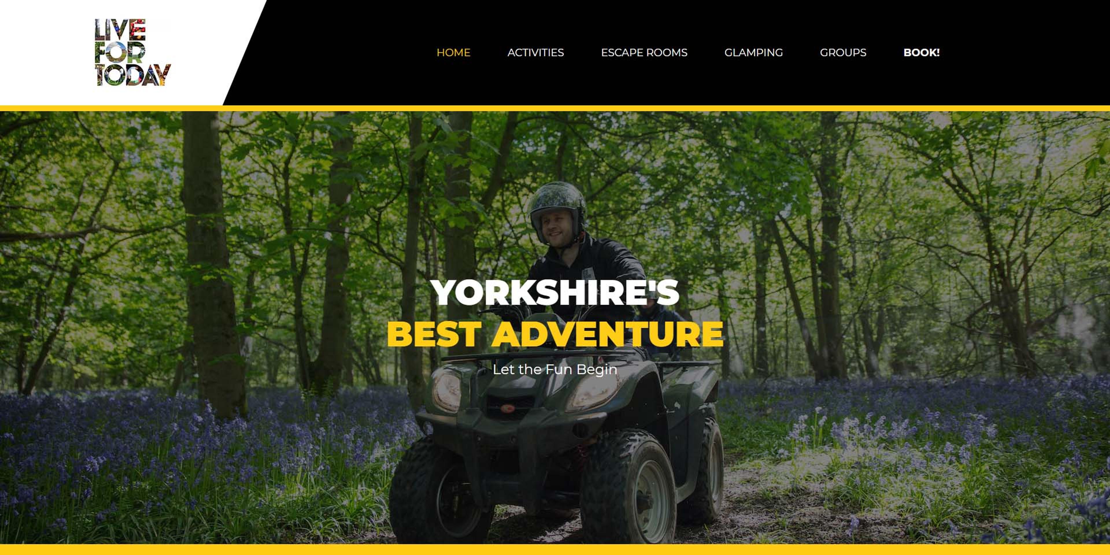 Live For Today's old homepage