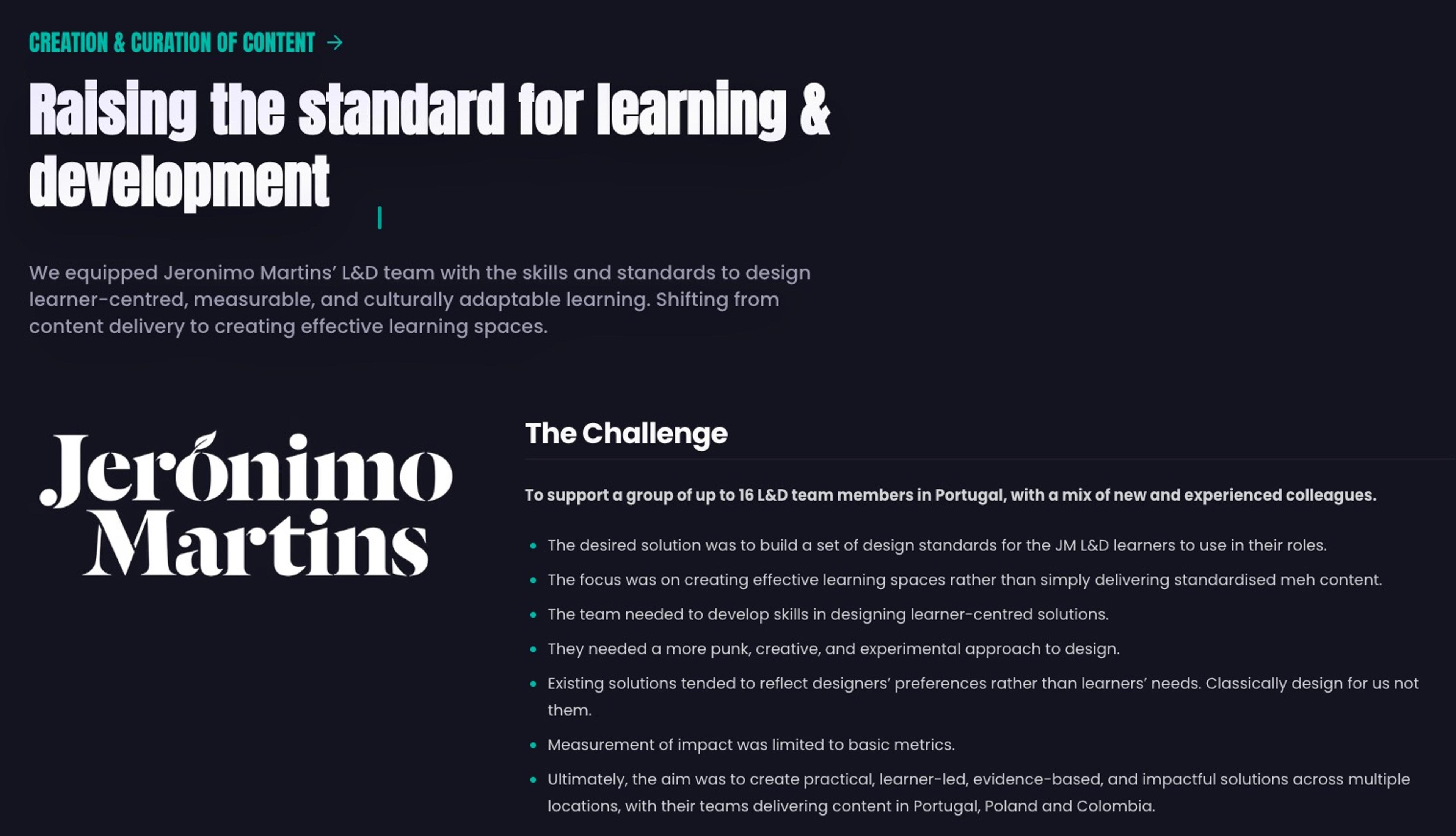 The Learning Lab's Case Studies