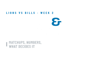 Lions @ Bills Week 2 Game Preview