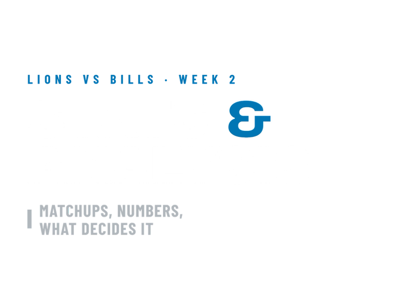 Lions @ Bills Week 2 Game Preview