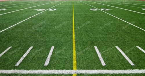 An American football field