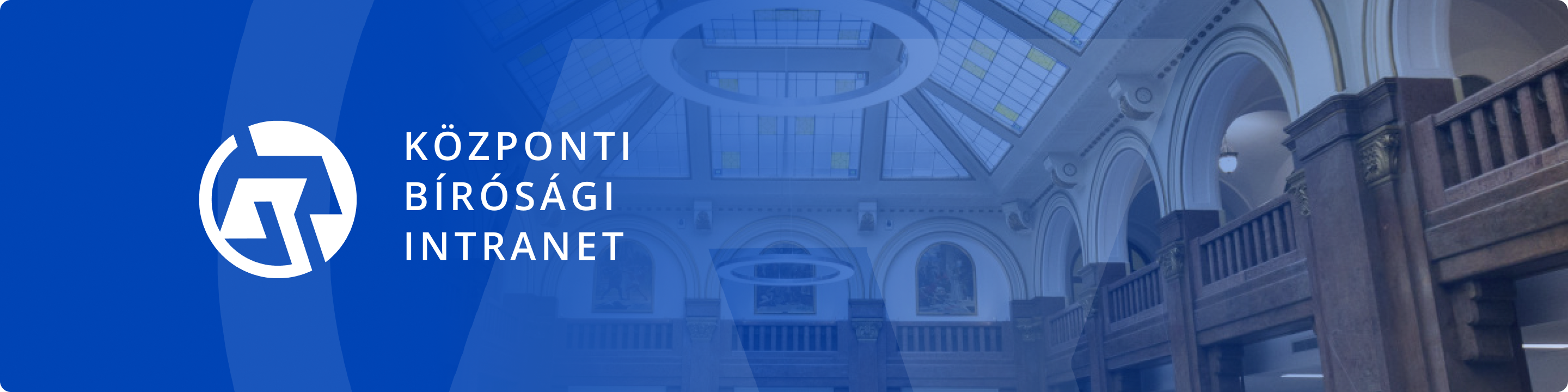 Központi bíróság intranet banner