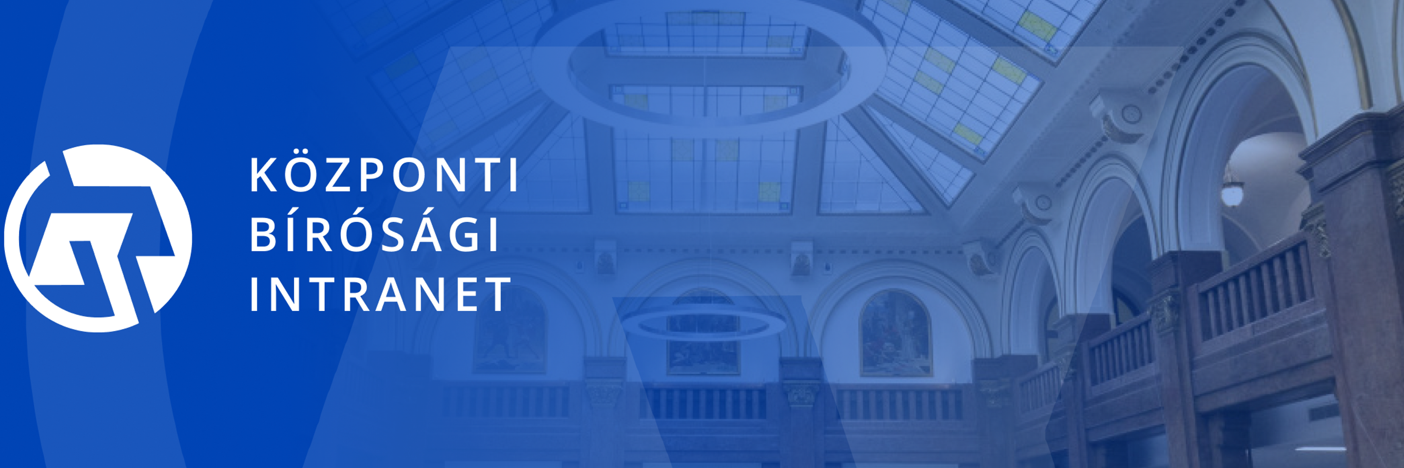 Központi bíróság intranet banner
