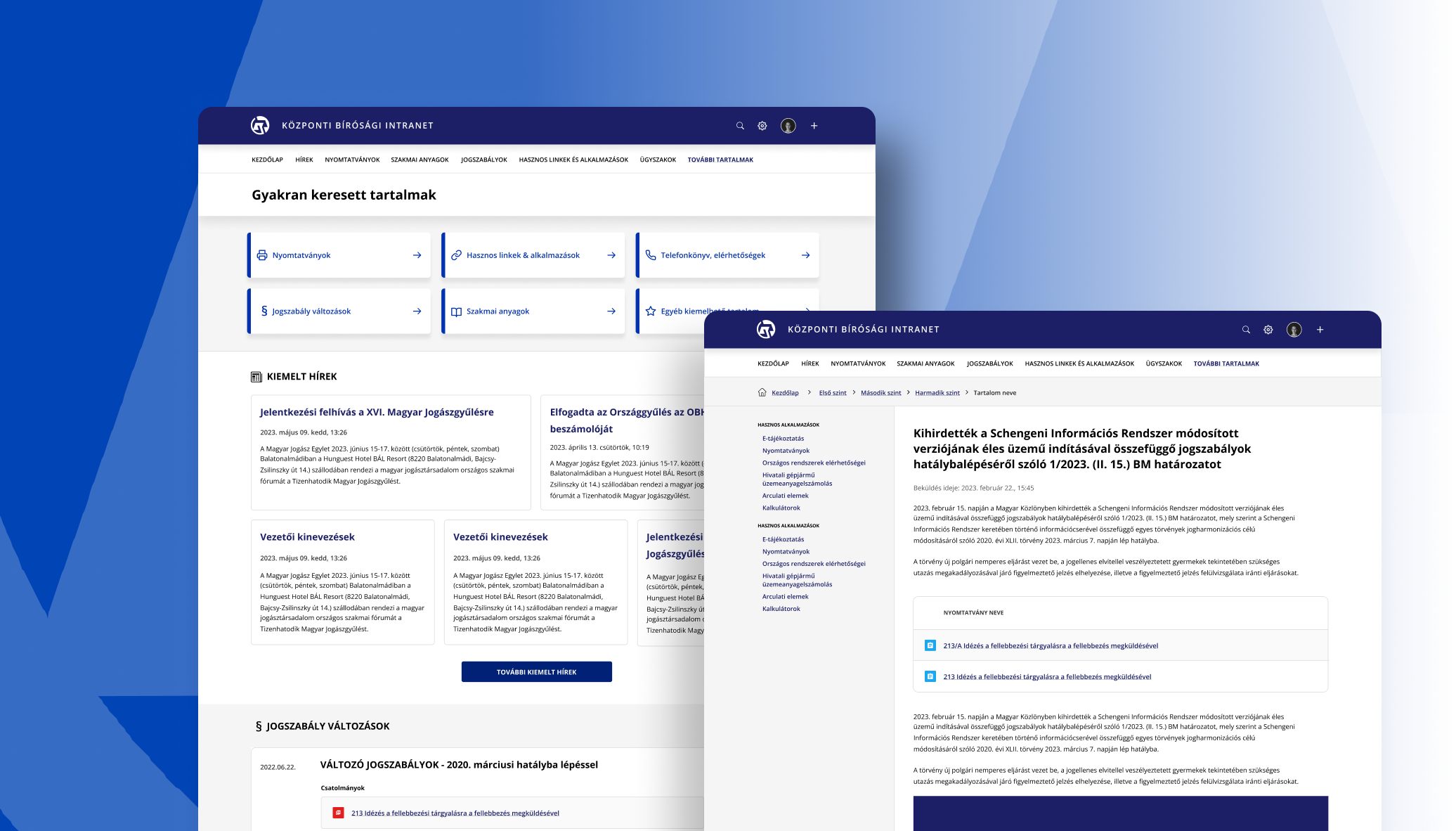 KPIntra Gyakran Keresett Tartalmak - aloldal