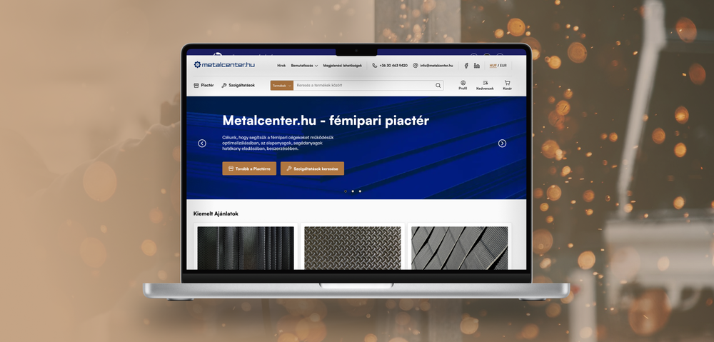 Metalcenter laptopon