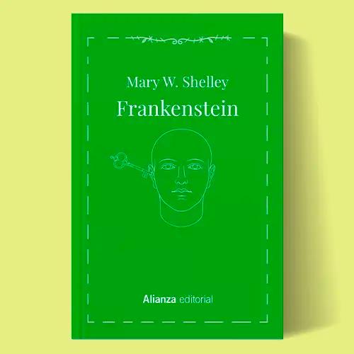 La portada del libro Frankenstein de Mary Shelley