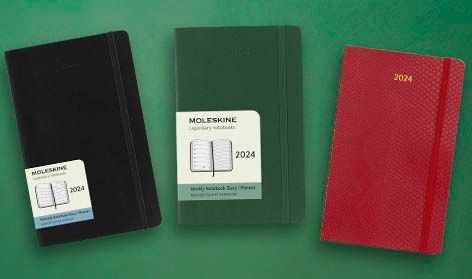 Agenda 2024 Grande Mensual Pasta Suave Negra – Moleskine