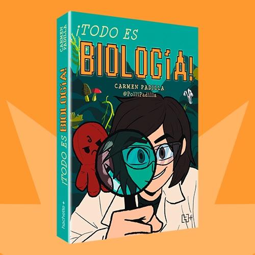 Portada de ¡Todo es biología! de Polli Padilla.