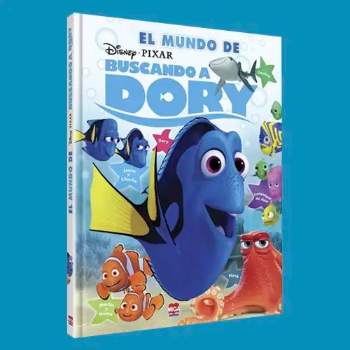 Una portada de un libro sobre Buscando a Dory de Disney-Pixar.