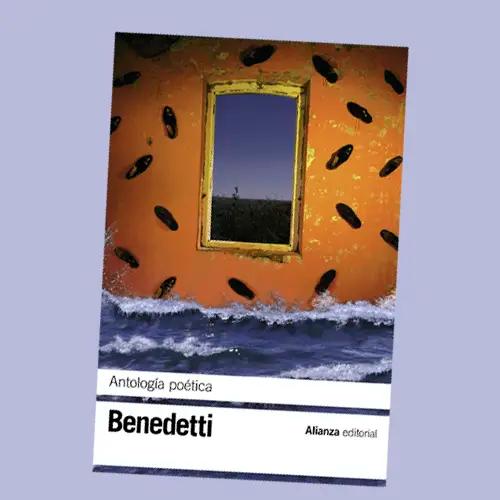 La portada de una Antología poética de Mario Benedetti.