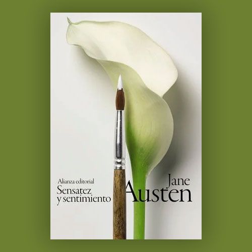 La portada del libro "Sensatez y sentimiento" de Jane Austen.