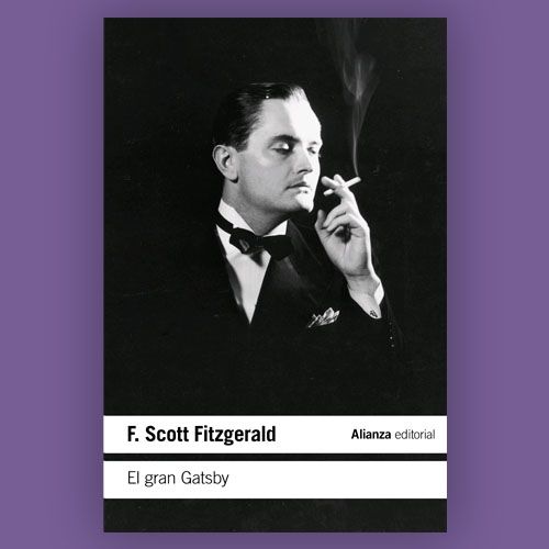 La portada del libro "El gran Gatsby" de F. Scott Fitzgerald.