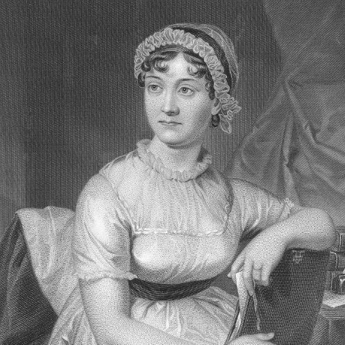 Retrato de la escritora inglesa Jane Austen.