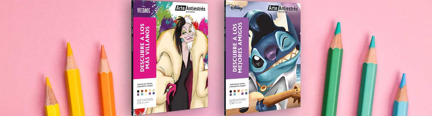 Arte Antiestrés: sube de nivel con estos libros de Disney