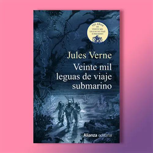 Portada del libro Veinte mil leguas de viaje submarino de Julio Verne