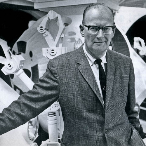 Fotografía del escritor británico Arthur C. Clarke.
