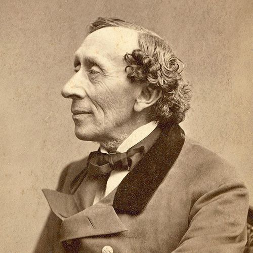 Retrato del escritor danés Hans Christian Andersen.