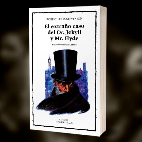 Portada del libro El extraño caso del Dr. Jekyll y Mr. Hyde de Robert Louis Stevenson.