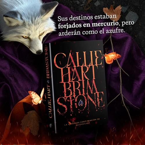 Render 3D del libro Brimstone, de Callie Hart