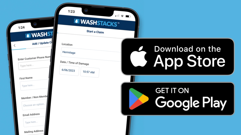 WashStacks iOS and Android Apps Released
