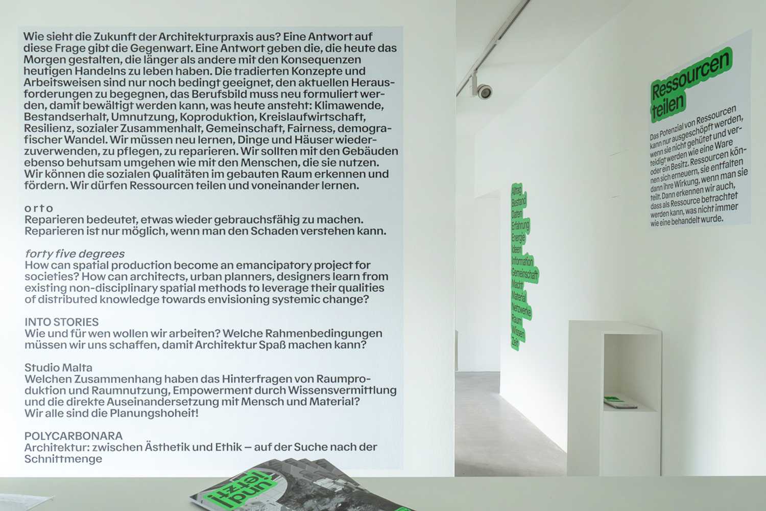 und jetzt - Akute Positionen junger Büros zu Architektur und Planung