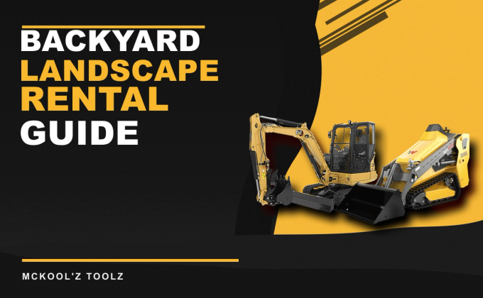 Backyard landscaping equipment rental guide blog card