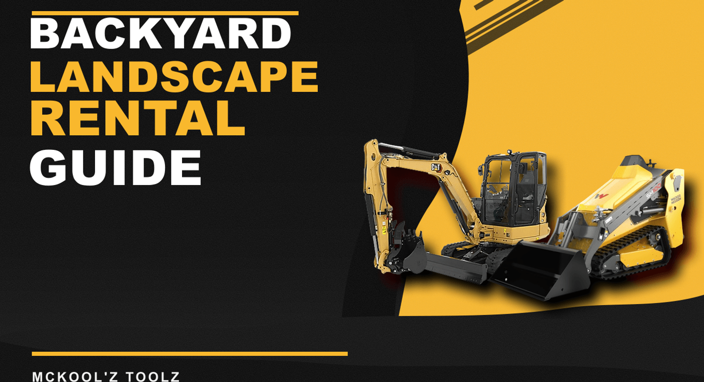 Backyard landscaping equipment rental guide blog card