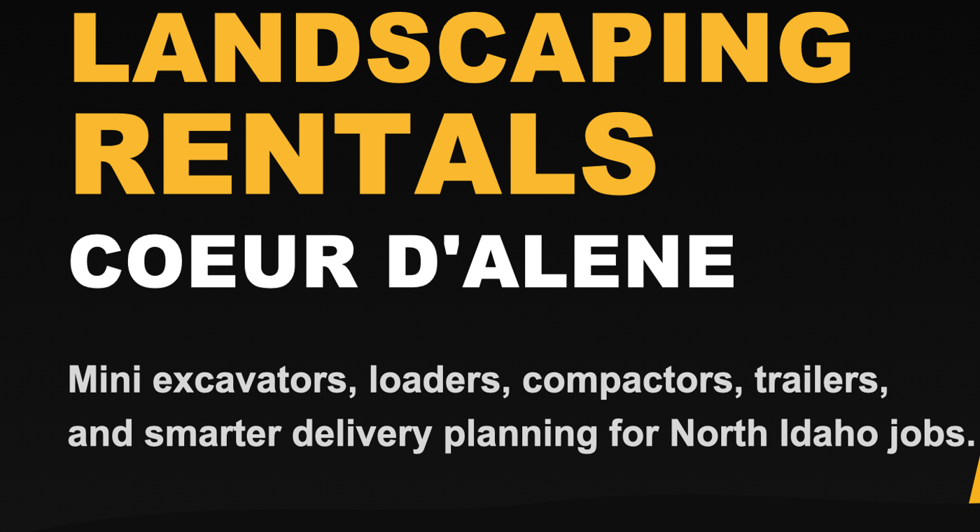 Coeur d'Alene landscaping equipment rental guide blog card