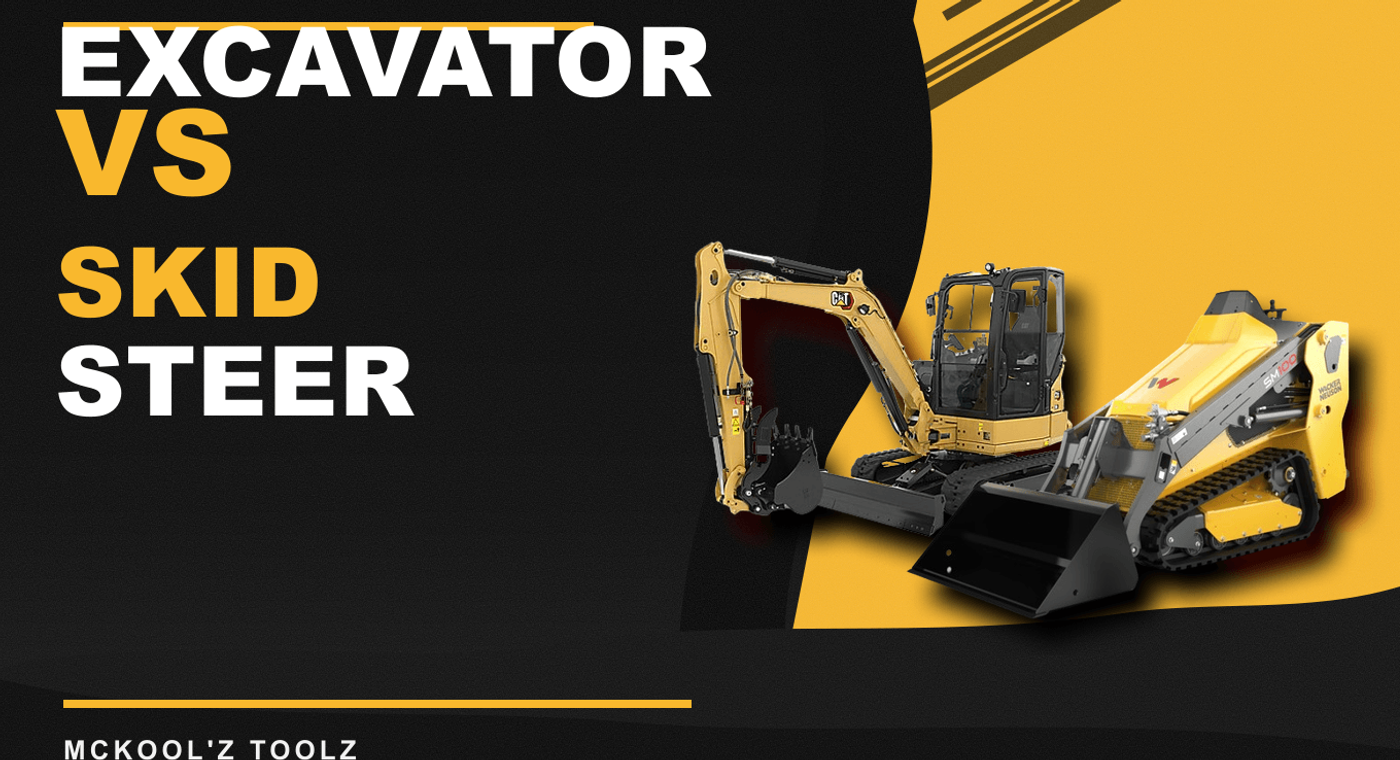Mini excavator vs skid steer blog card