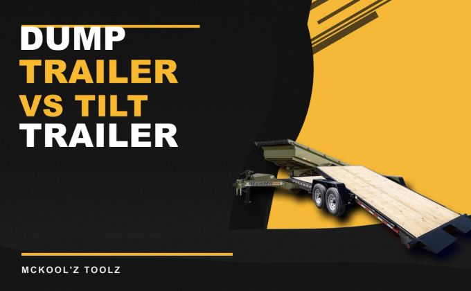 Dump trailer vs tilt trailer rental guide blog card