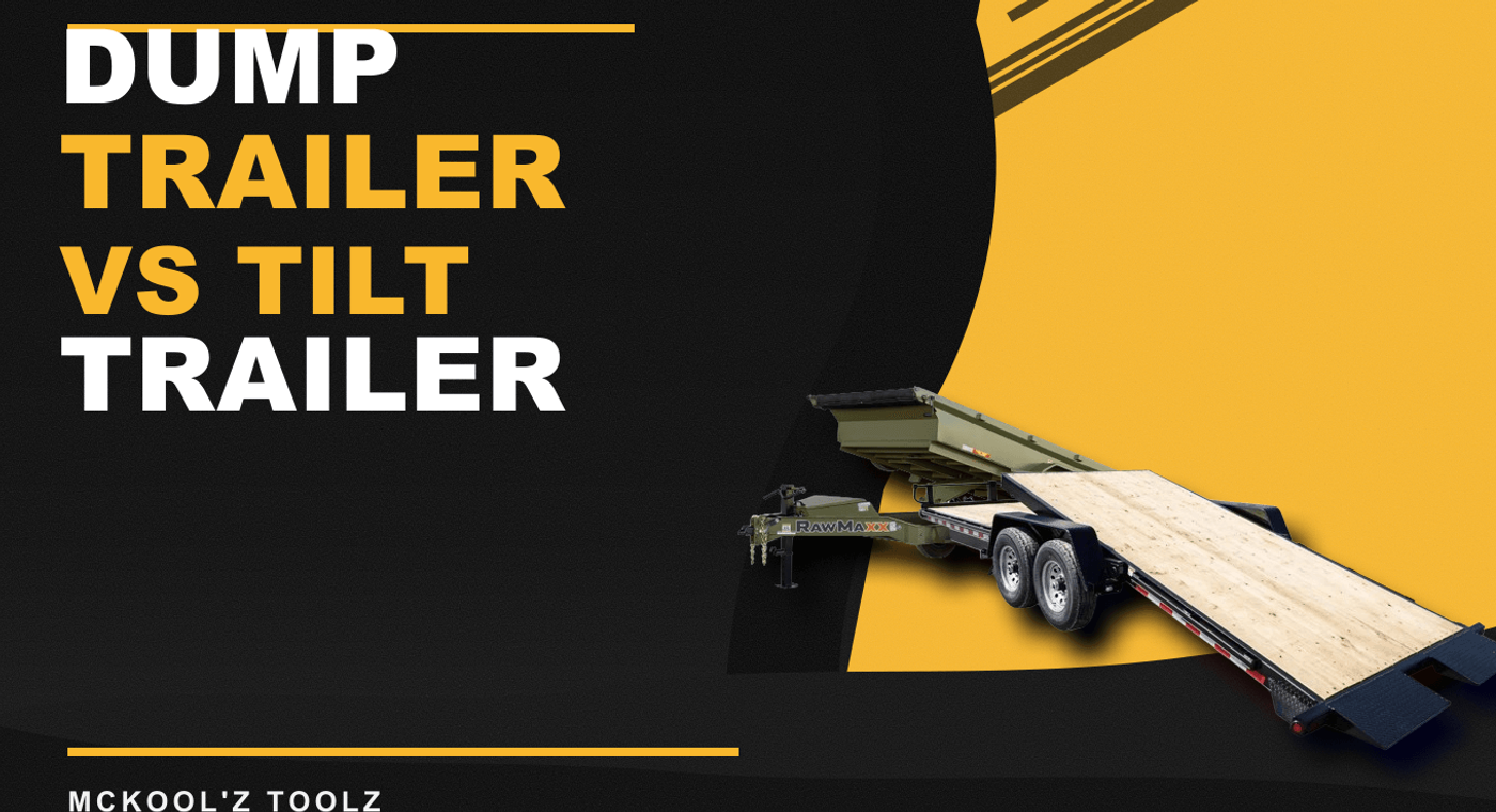 Dump trailer vs tilt trailer rental guide blog card