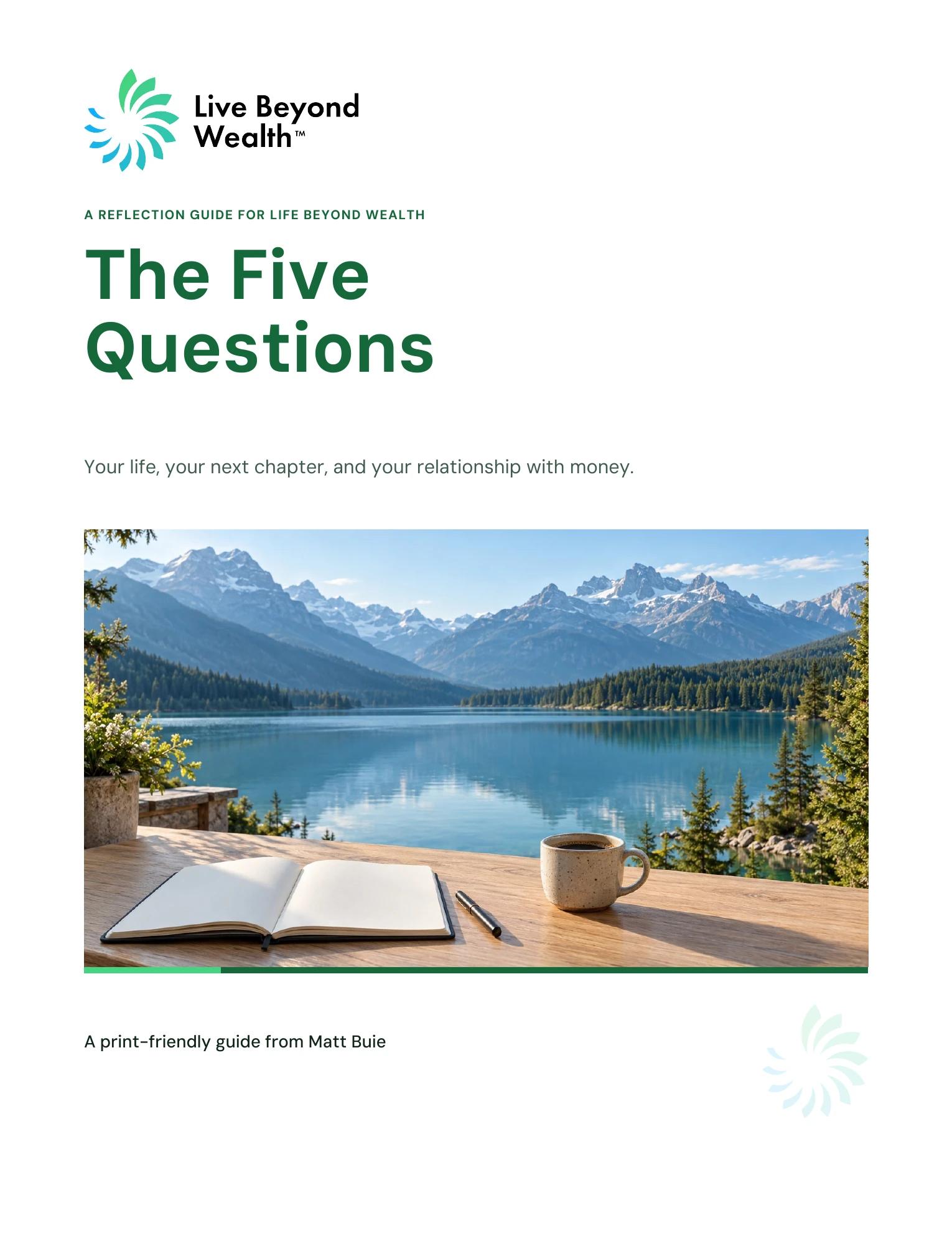 The Five Questions Guide — cover