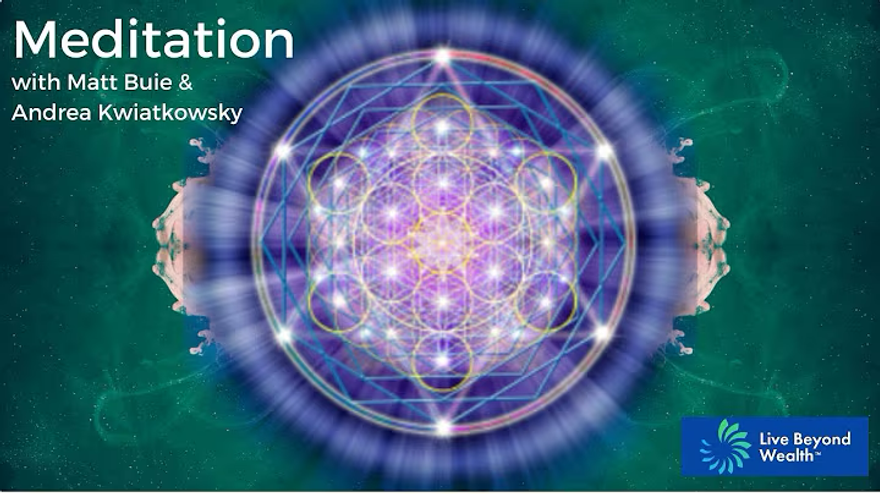 Video thumbnail for the guided meditation with Matt Buie and Andrea.