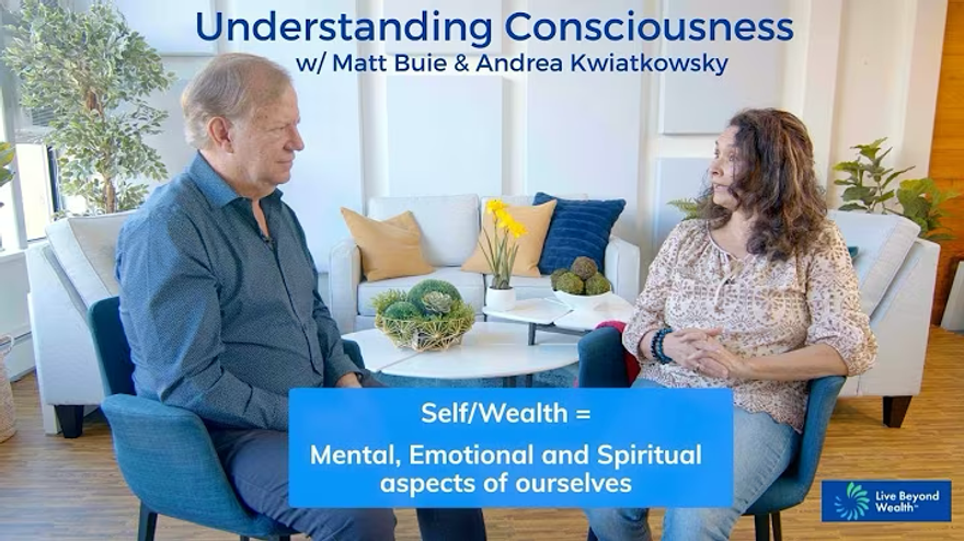 Video thumbnail for Matt Buie's conversation with Andrea about meditation and consciousness.