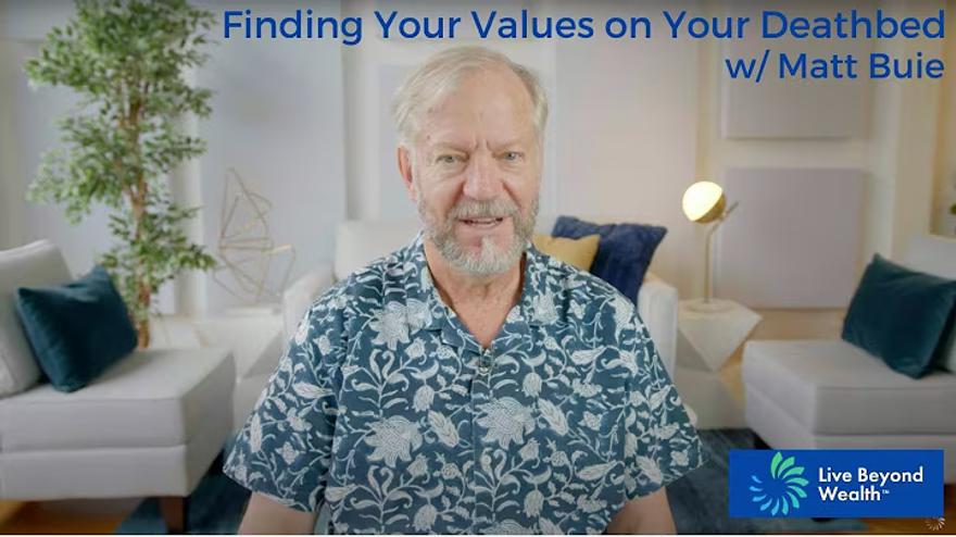 Video thumbnail for Matt Buie's reflection on finding your values.