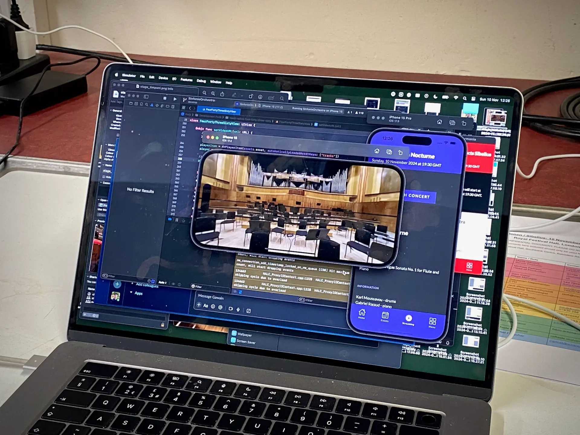 360º Streaming Setup Backstage at the Royal Festival Hall