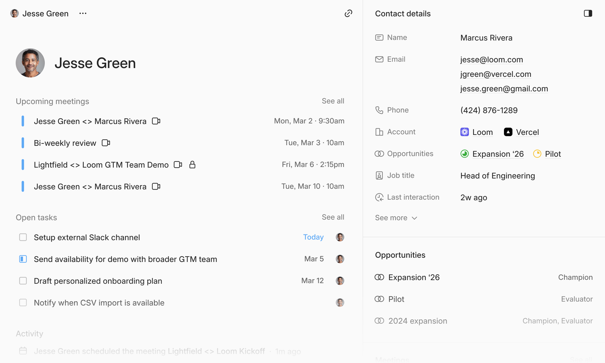 Contact and account data model improvements