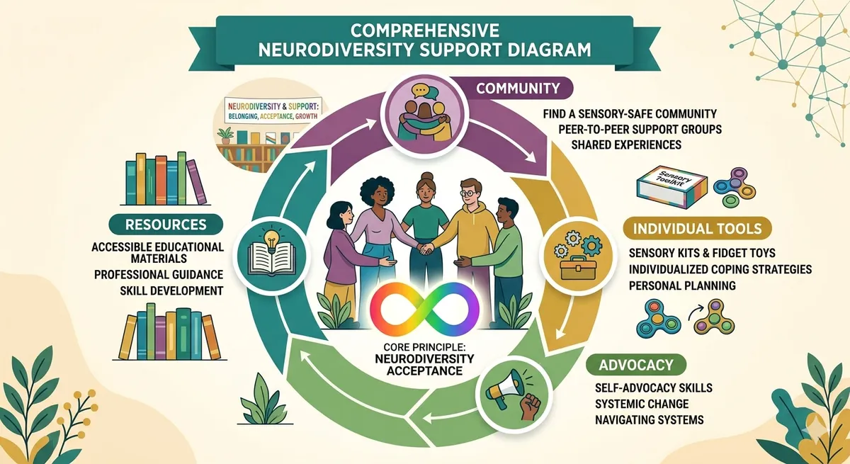 Diagram of Neurodiversity Support